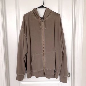 Elwood Clothing Core Zip Hoodie Vintage Brown XL